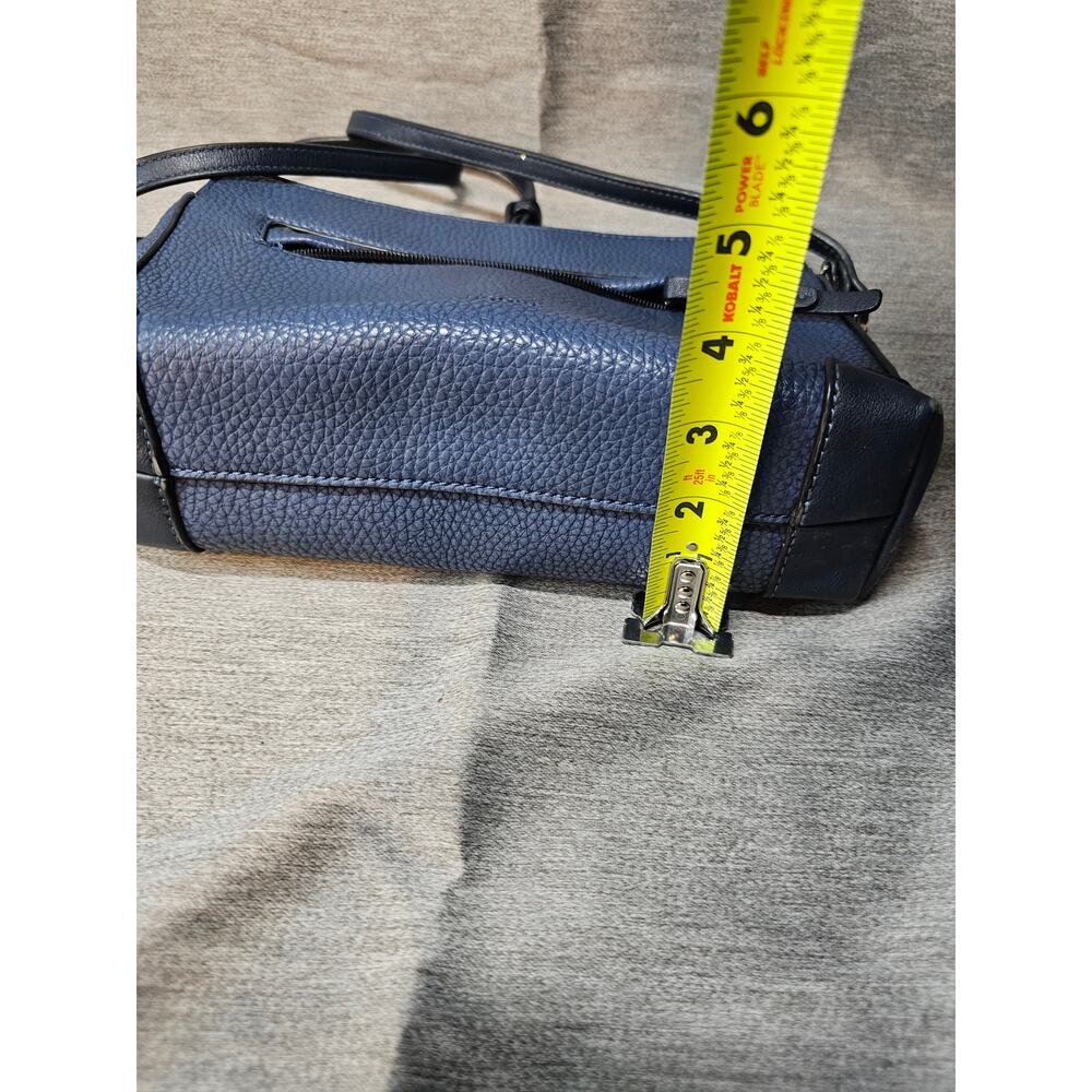 Bugatti Womens Dark Blue/Black Faux Leather Crossbody Bag EUC - Picture 11 of 12